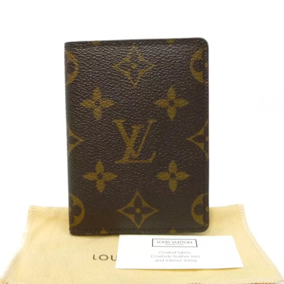 Authentic LOUIS VUITTON Porte Cartes Pass Vertical Card Holder - Picture 1 of 12